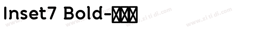 Inset7 Bold字体转换